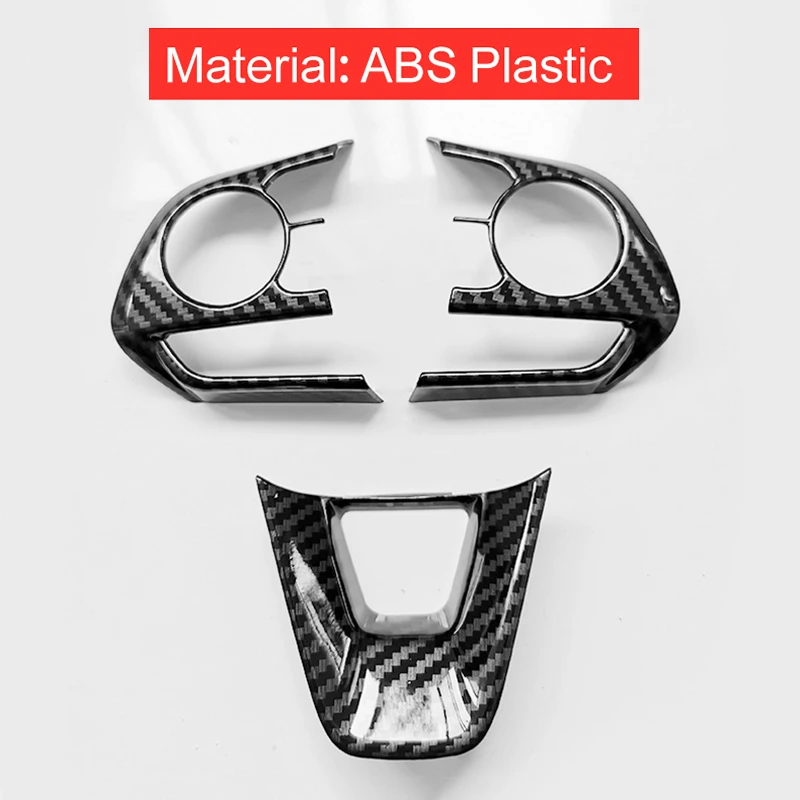 For Toyota RAV4 XA50 Corolla E210 RAV 4 2019 2020 2021 2022 2023 2024 ABS Car Steering Wheel Button Panel Trim Cover Stickers