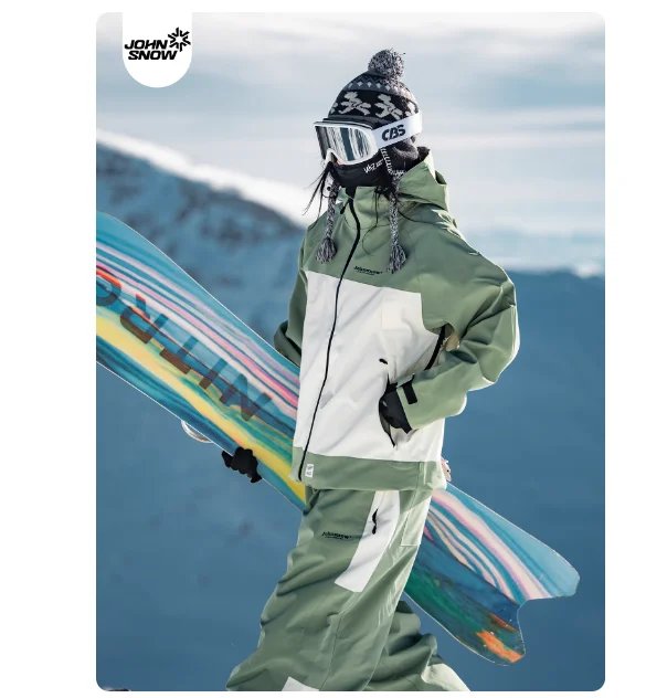 John Snow 2024 Single and Double Board Ski Suit Set for Men Women