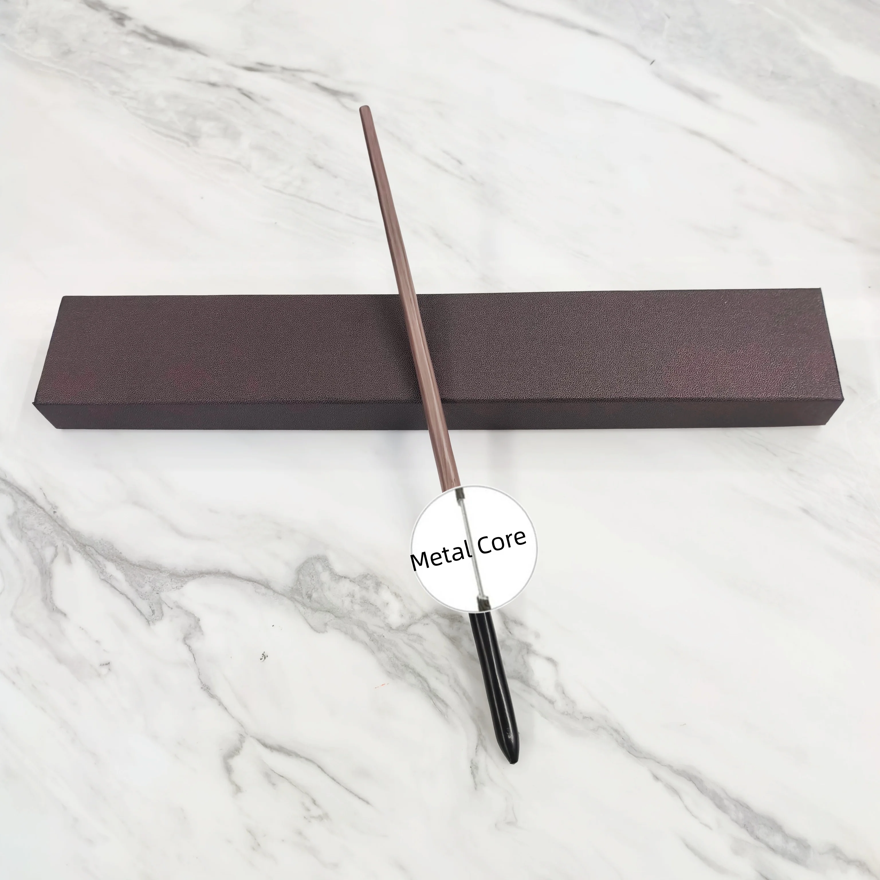 Anime Cosplay Show Metal Core Magic Wand With Box Decoration Toy Accessories For Kids Bacchetta Plastic Magic Stick view 3