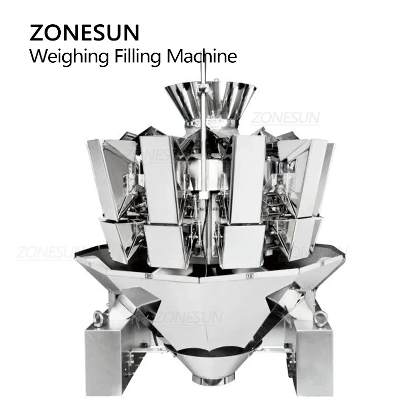 ZONESUN Automatic Granule Filling Machine Grain Seed  Feeding Weighing Measurement Multi-functio Packing Production ZS-QGF10