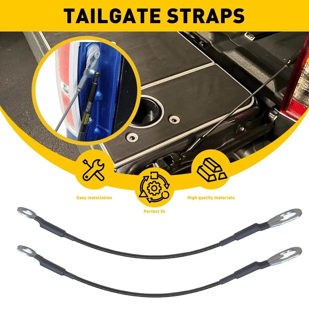 2Pcs Rear Tailgate Lift Straps Compatible with For Nissan for frontier 1998-2004 OEM 90460-8B400 Rear Gate Cable Replacement Set