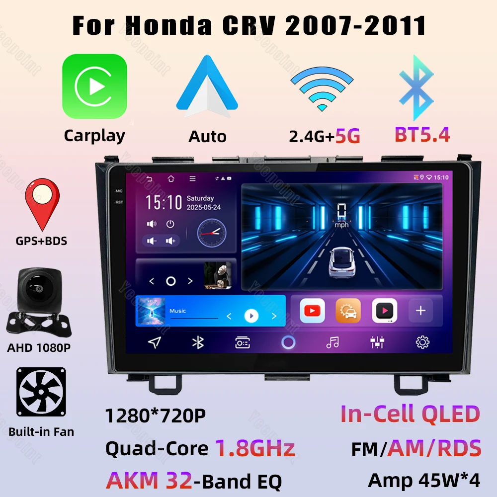 Carplay android Auto Π΄Π»Ρ Honda CRV CR-V 2007 2008 2009 2010 2011, ΠΌΡΠ»ΡΡΠΈΠΌΠ΅Π΄ΠΈΠΉΠ½ΡΠΉ ΠΏΠ»Π΅Π΅Ρ, 2 Din, Π°Π²ΡΠΎΡΠ°Π΄ΠΈΠΎ, ΡΡΠ΅ΡΠ΅ΠΎ GPS-Π½Π°Π²ΠΈΠ³Π°ΡΠΈΡ Carplay android Auto Π΄Π»Ρ Honda CRV CR-V 2007 2008 2009 2010 2011, ΠΌΡΠ»ΡΡΠΈΠΌΠ΅Π΄ΠΈΠΉΠ½ΡΠΉ ΠΏΠ»Π΅Π΅Ρ, 2 Din, Π°Π²ΡΠΎΡΠ°Π΄ΠΈΠΎ, ΡΡΠ΅ΡΠ΅ΠΎ GPS-Π½Π°Π²ΠΈΠ³Π°ΡΠΈΡ