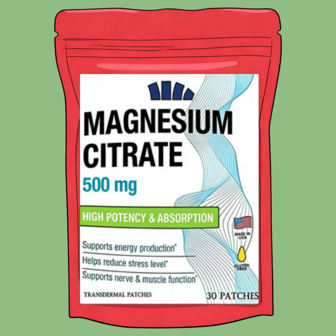 Magnesium Citramate - Magnesium Transdermal Patch With Added Citrate - Supports Muscle, Joint And Heart Health 30 Patches
