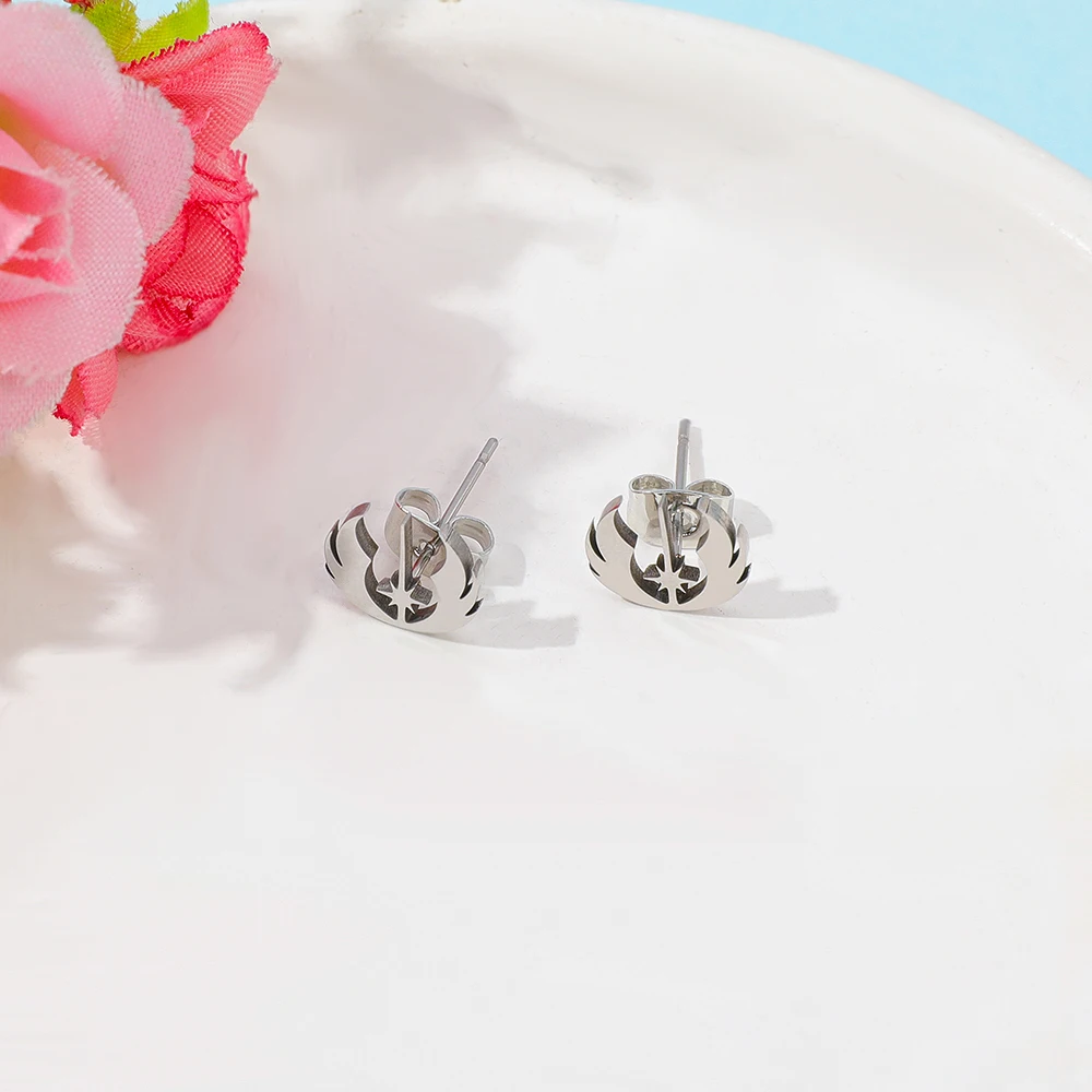 Fashion Movie Alliance Mark Ear Studs Creative Charms Party Accessory for Men And Women Cosplay Personality Gift