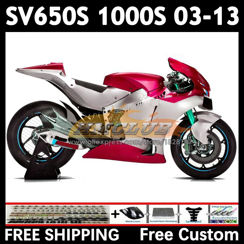 SV650S Kit For SUZUKI SV650 1000 2003 2004 2005 2006 2007 2008 21No.137 Metal red SV1000S SV 650S 1000S 09 10 11 12 13 Fairing