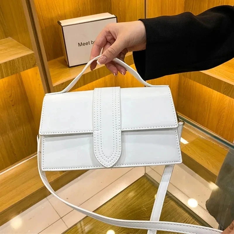 Trend Luxury Women Crossbody Shoulder Flap Bag Leather Small Square One Shoulder Crossbody Handbag Messenger Handbags