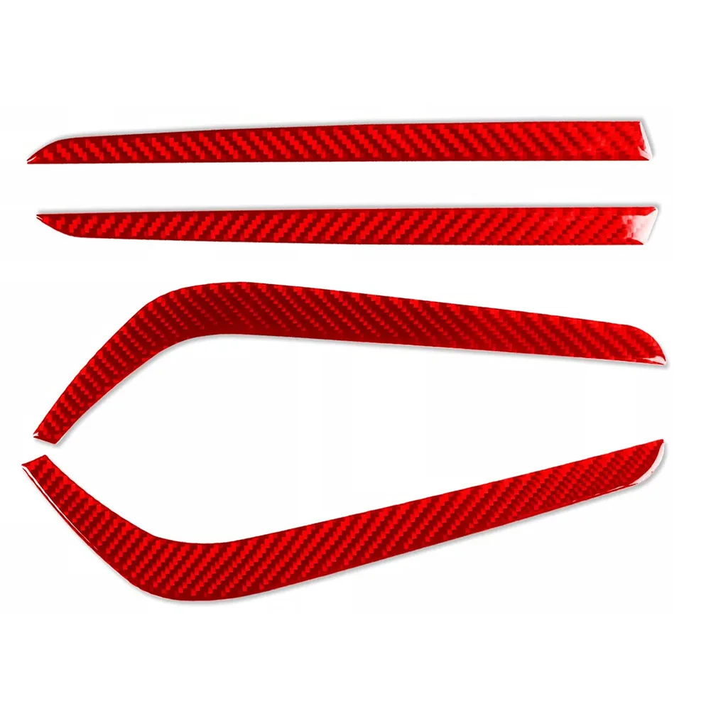For Honda For CRV 2017 2021 Carbon Fiber Trim Strip for Fog Light Eyelid Front Lower Vehicle Compatible Replacement Part