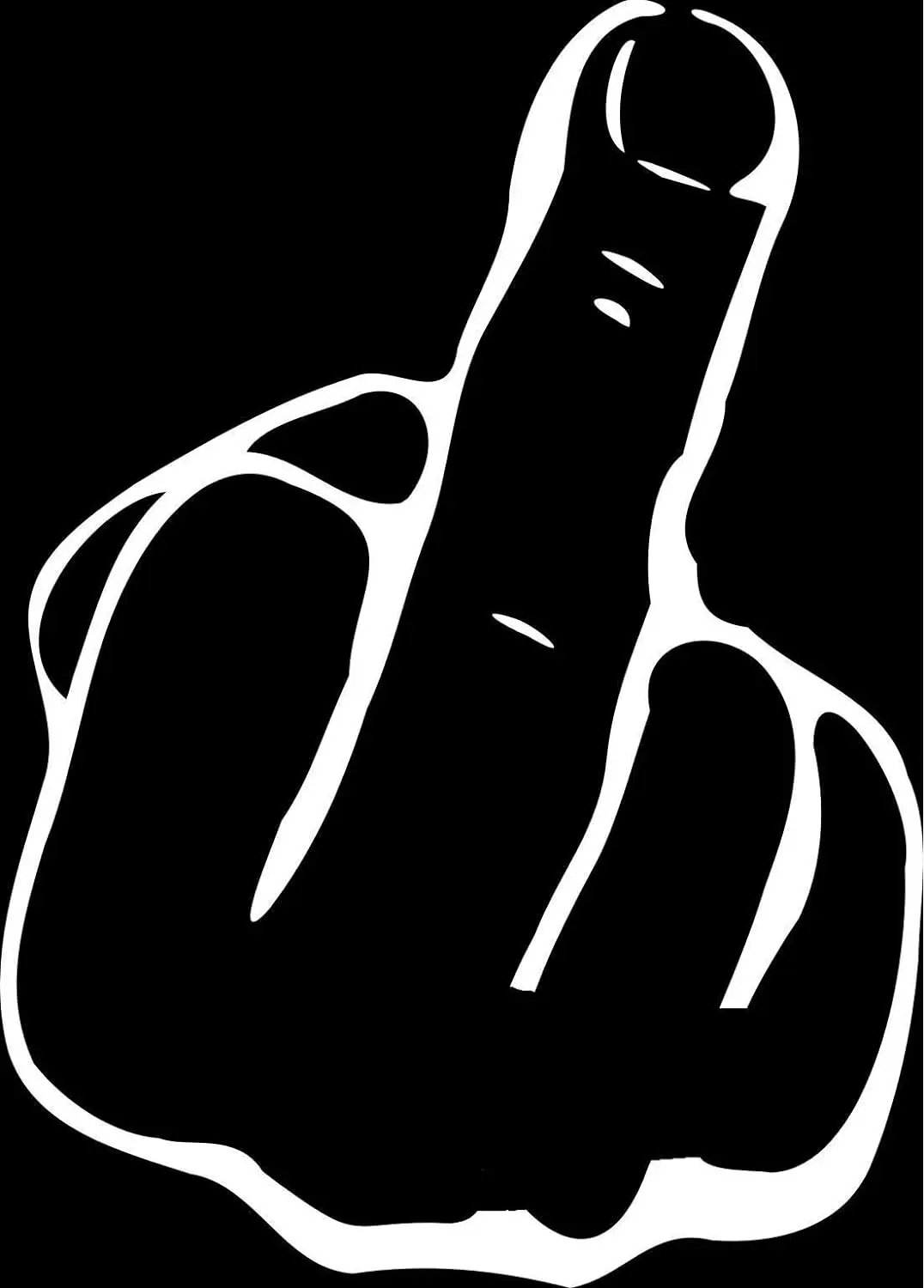 New Tin Sign Vintage Retro Signs Middle Finger Home Bar Club Hotel & Outdoor Street Garage Metal Sign 16x12Inch sign