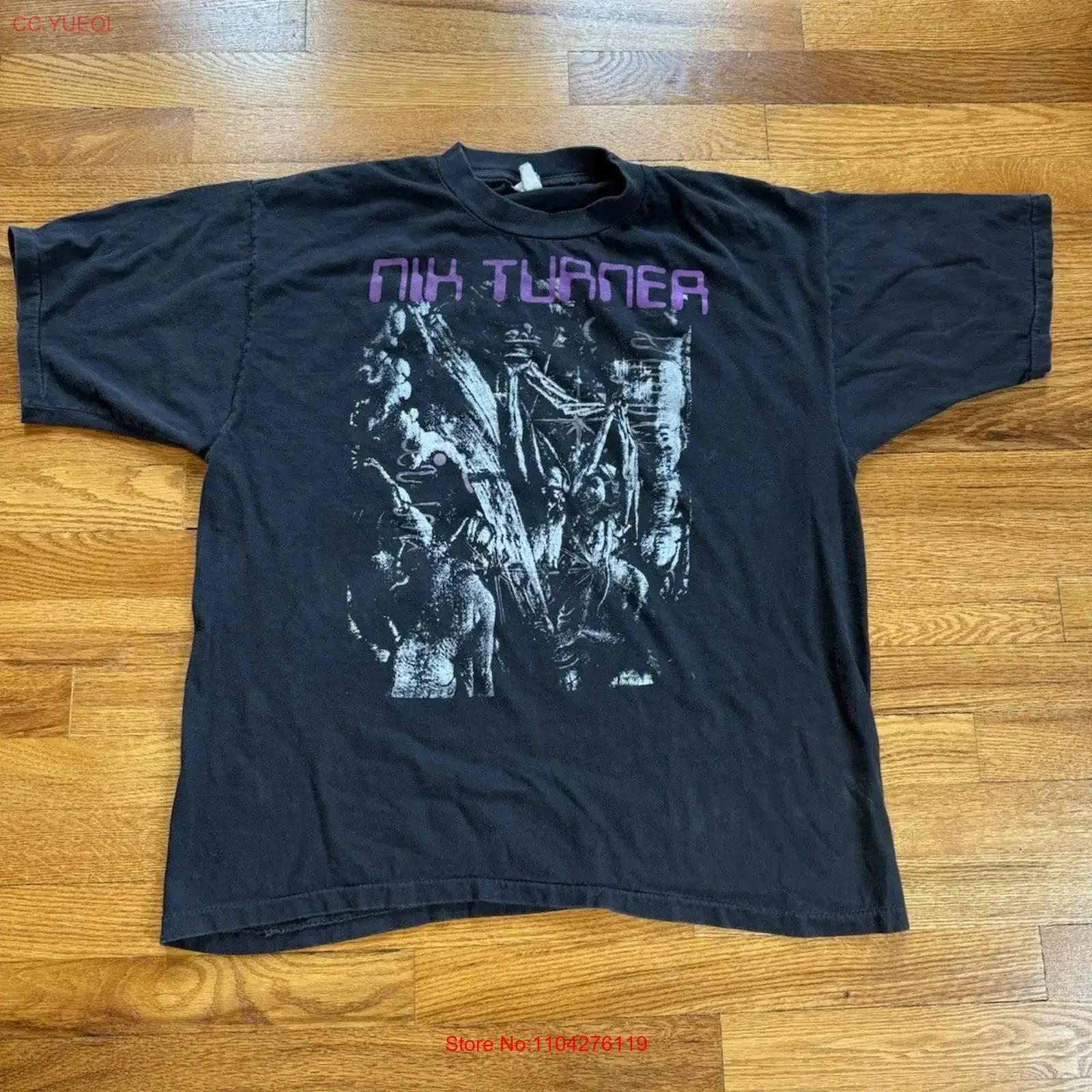 90s Nik Turner Space Ritual vintage T shirt rare rock Hawkwind band 1994 vintage Washed Top For Everyday Wear Stretched