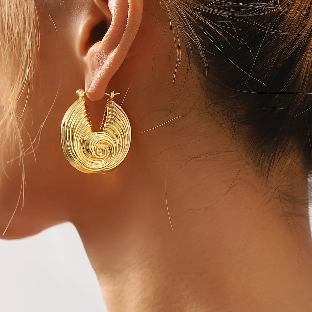 Gold Color Hollow C… - image