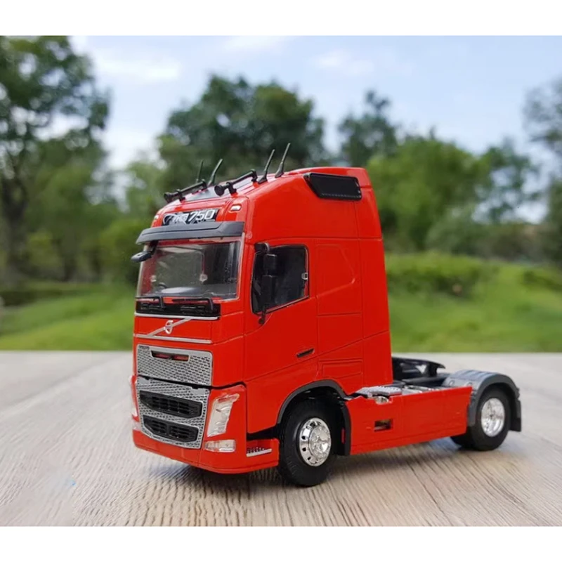 Modèle de véhicule d'ingénierie moulé sous pression, tête de remorquage de tracteur, camion de transport, alliage, simulation finie, cadeau de collection, échelle 1:50, FH16 750