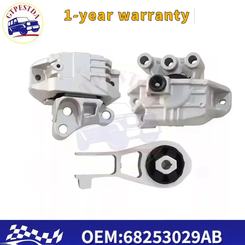 

Motor Mounts 68246578AA 68297795AA 68321982AA 68330091AA 68254672AA For 2015-2020 Jeep Renegade 2.4L L4 Automatic Transmission