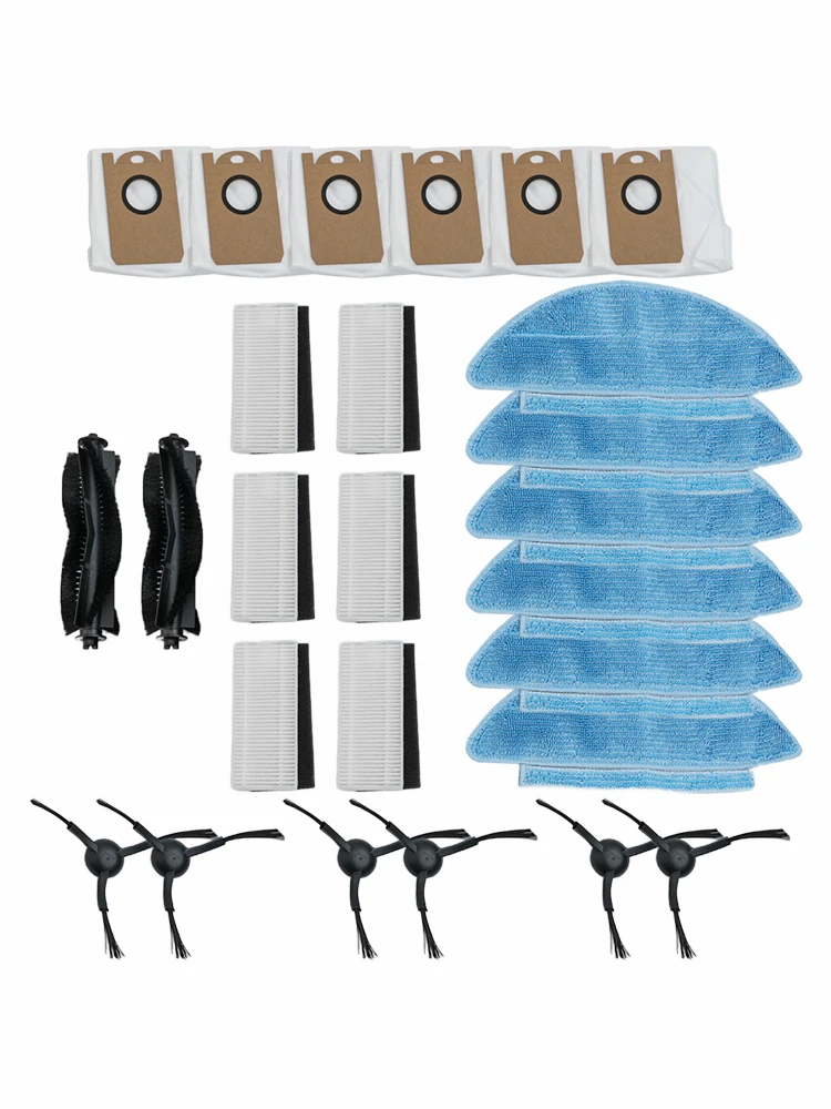 Essential Maintenance Kit for Aonus i8 Robot Vacuum Includes Side Brushes Filters and Mop Cloths for Optimal Cleaning