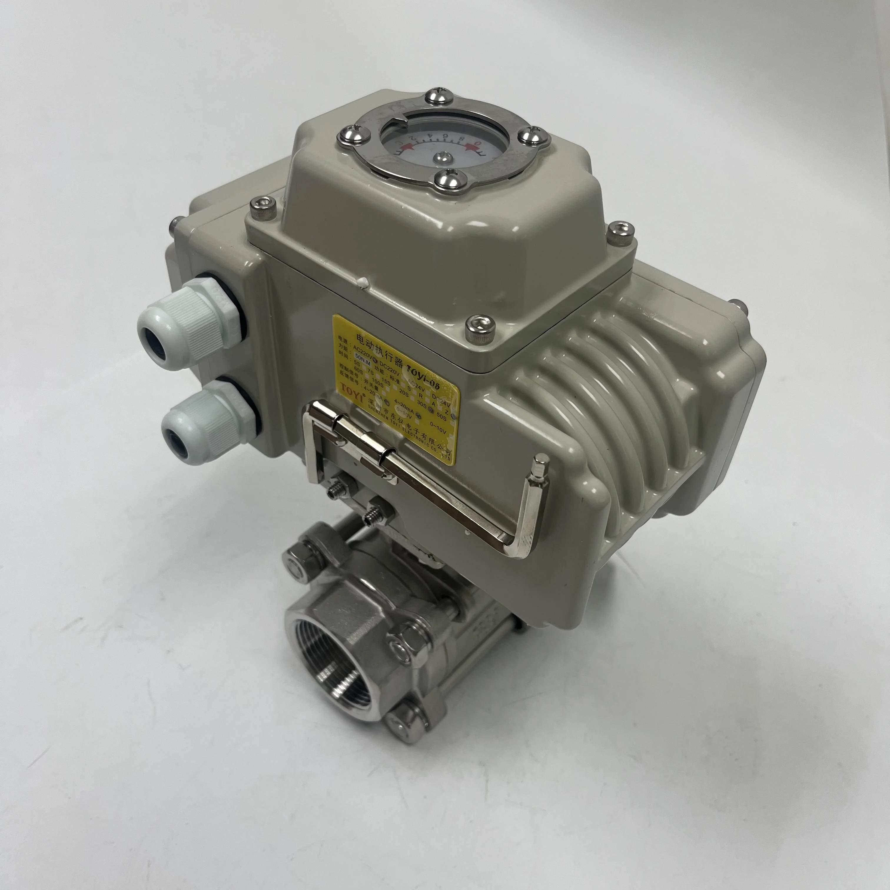 2-inch 3-inch SS304 Electric Solenoid Ball Valve OEM Waterproof IP65 Rating Resistant High Temperatures For Water Applications