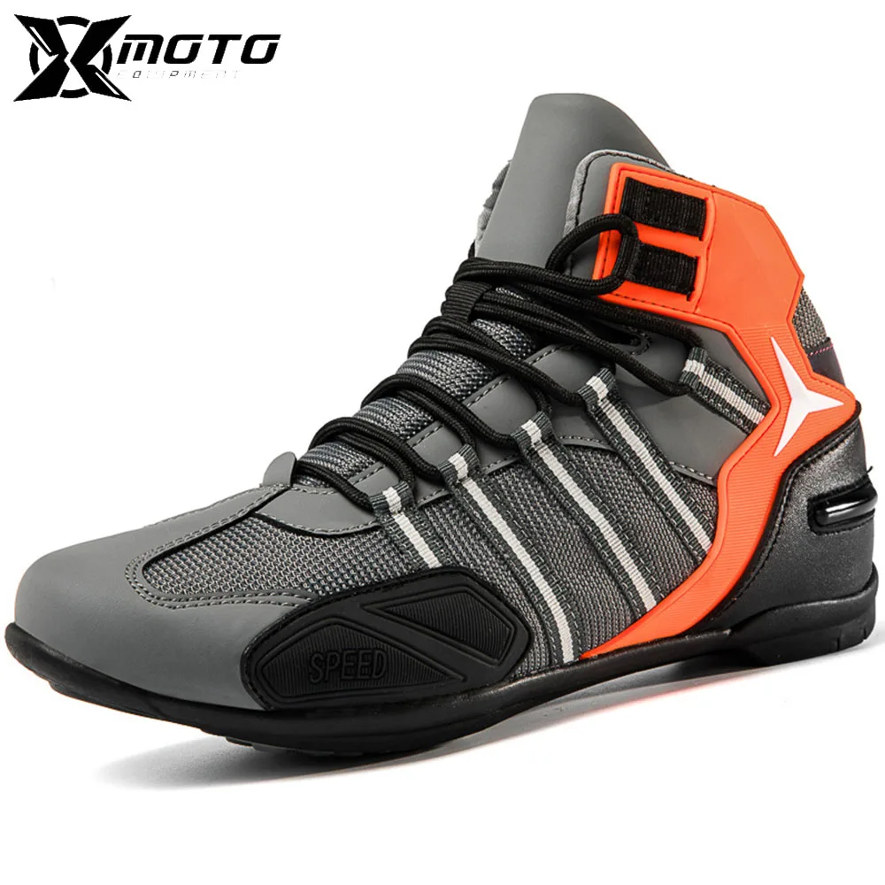 

Springtime Race Riding Motorcycle Seasonal Riding Protective Boots Mountain Riding Motorcycle Breathable Anti-Fall Race Boots