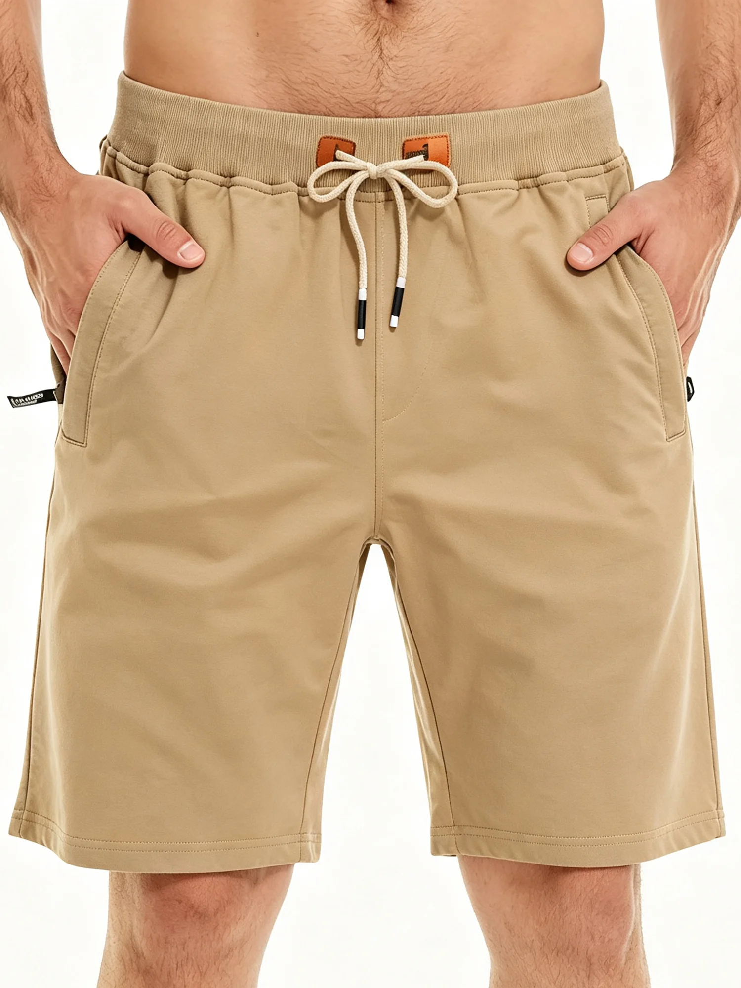 3er-Pack Herren-Baumwollshorts mit Kordelzug, Bequeme Passform, Schlanke Elastische Sportshorts, Lässige Laufshorts, Trendige Jogginghosen, Herrenbekleidung – Detail 15