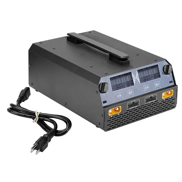 U4-HP 2400W 25A Dual Channel Smart Battery Charger LiPo LiHV Drone Battery Charger for UAV Agriculture Mapping Drone
