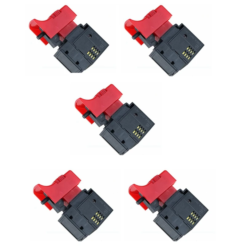 

5PCS FA2-6/1BEK 250V 6A 5E4 Lock On Power Tool Electric Drill Trigger Switch Electric Tool Fittings Switch