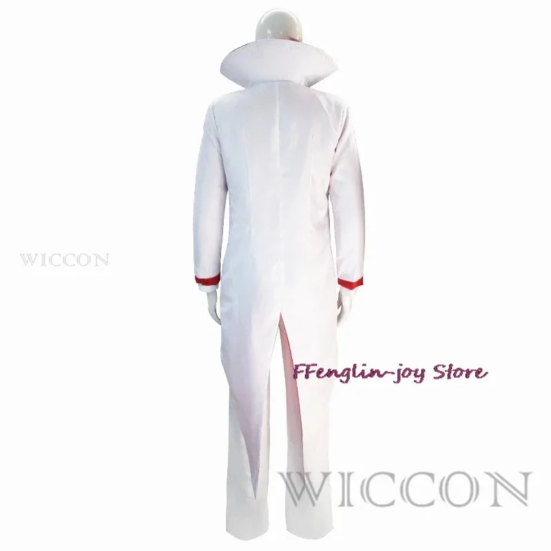 2025 yiyi Hazbin Lucifer Anime Hotel Morningstar Cosplay disfraz peluca papá traje blanco diablo infierno fiesta de Halloween adulto M