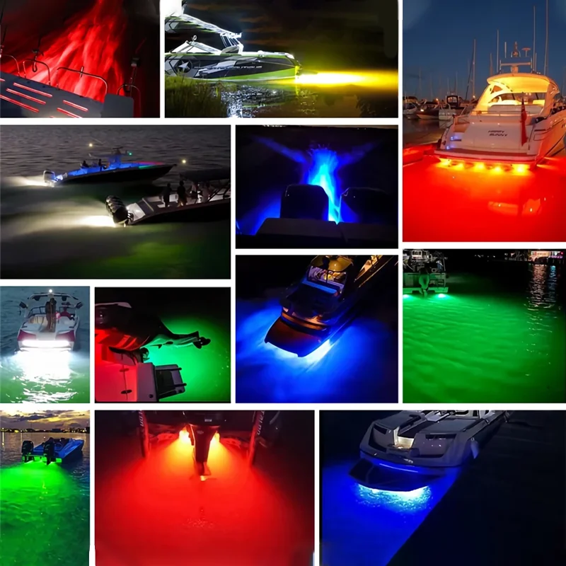 27/42 LED 12V Boat Transom Light Underwater Pontoon Marine Ship Boat Accessories Light Waterproof Marine Light IP68 For Car
