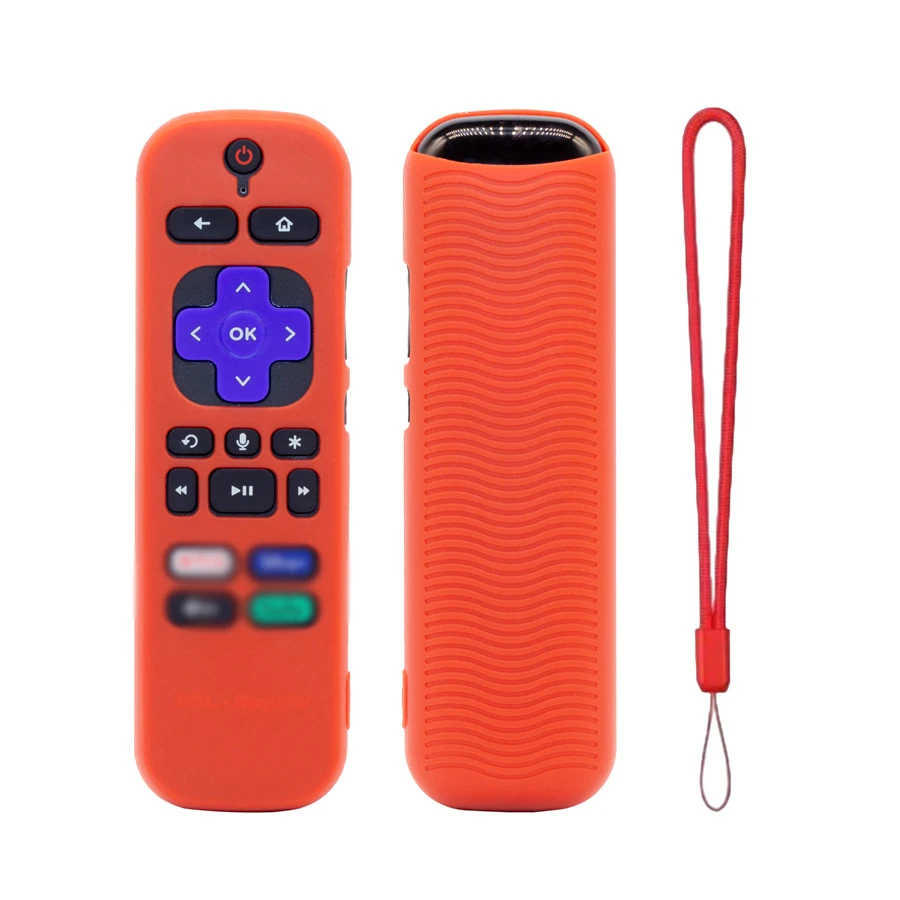 Luminous Silicone Remote Cover with Soft Texture and Strong Lanyard for Remote Protection and Convenience 14.5 x 4.5 x 2 cm