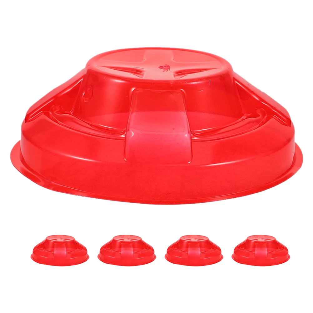 5 Pcs Smoke Dust Cover Protective for Electronic Alarm Protector Plastic