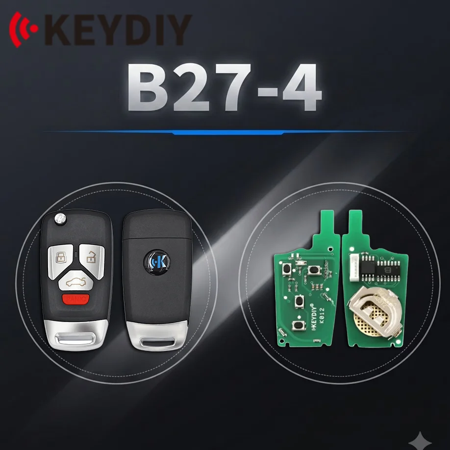 5pcs KEYDIY B Series B27-4 3+1 Button KD Remote Smart Car Key Control Universal Acesssories Auto for KD900 Mini KD-X2 Tools