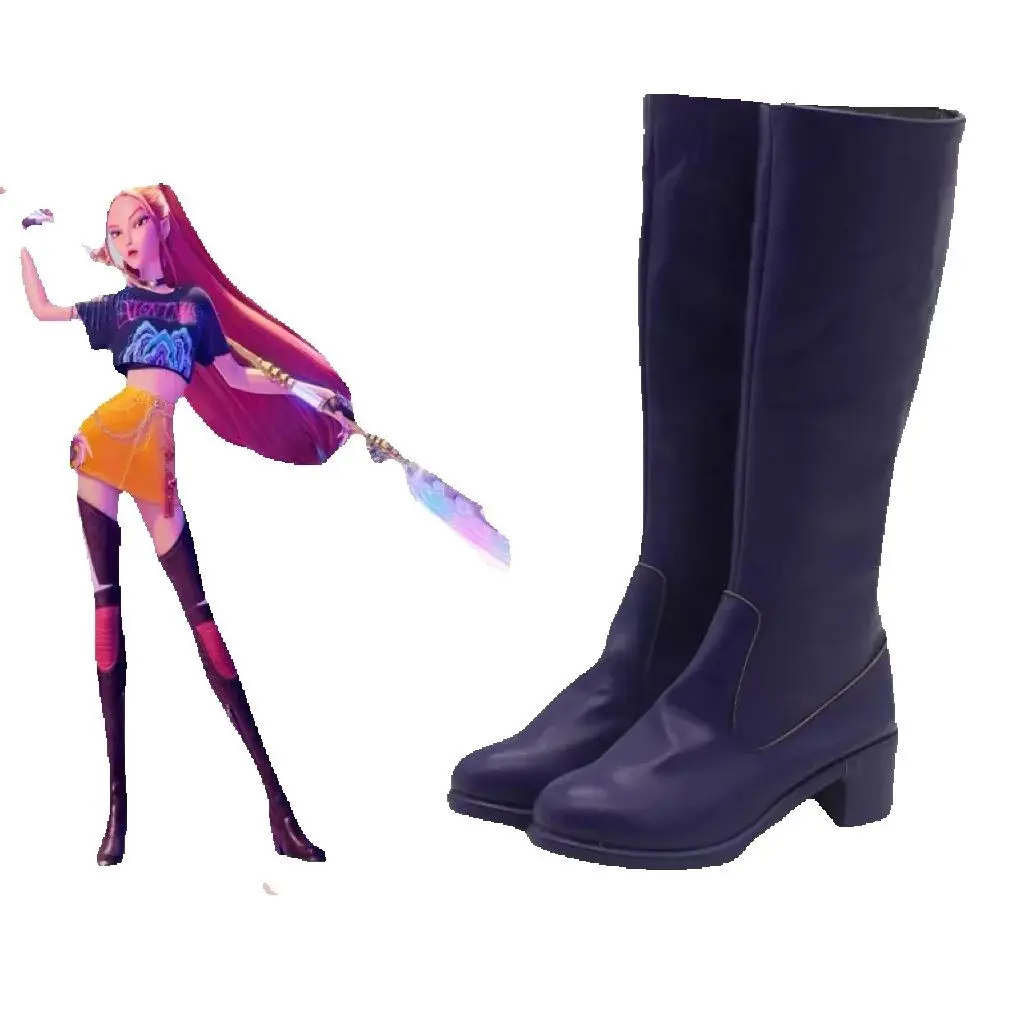 Anime k-pop chasseurs de démons Huntrix Rumi Mira Zoey Cosplay chaussures danse scène Performance bottes Halloween carnaval fête de noël