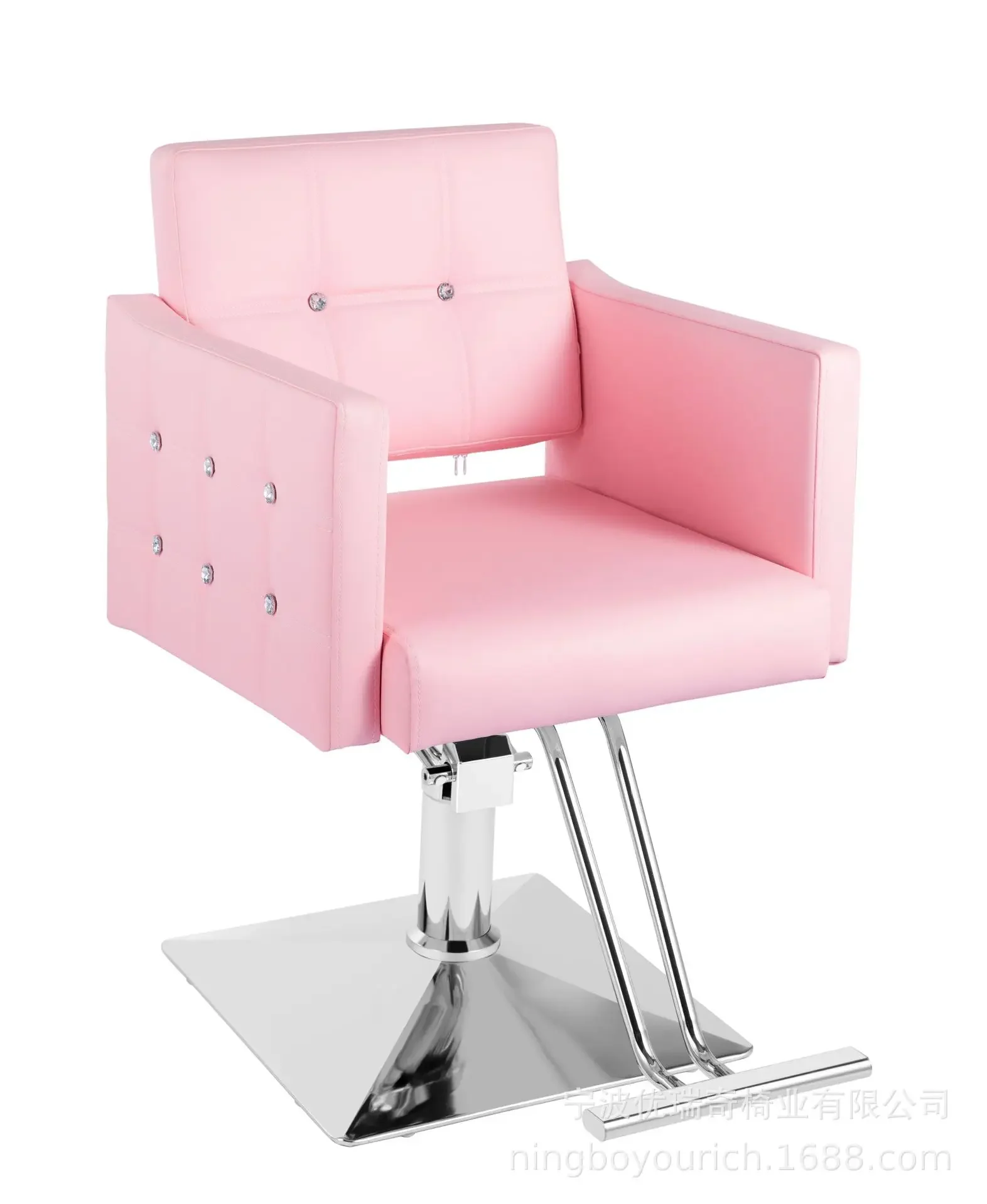 

New Wholesale Beauty Salon Furniture Durable Styling Barbershop Pink Barber Chair For Hair Cutting