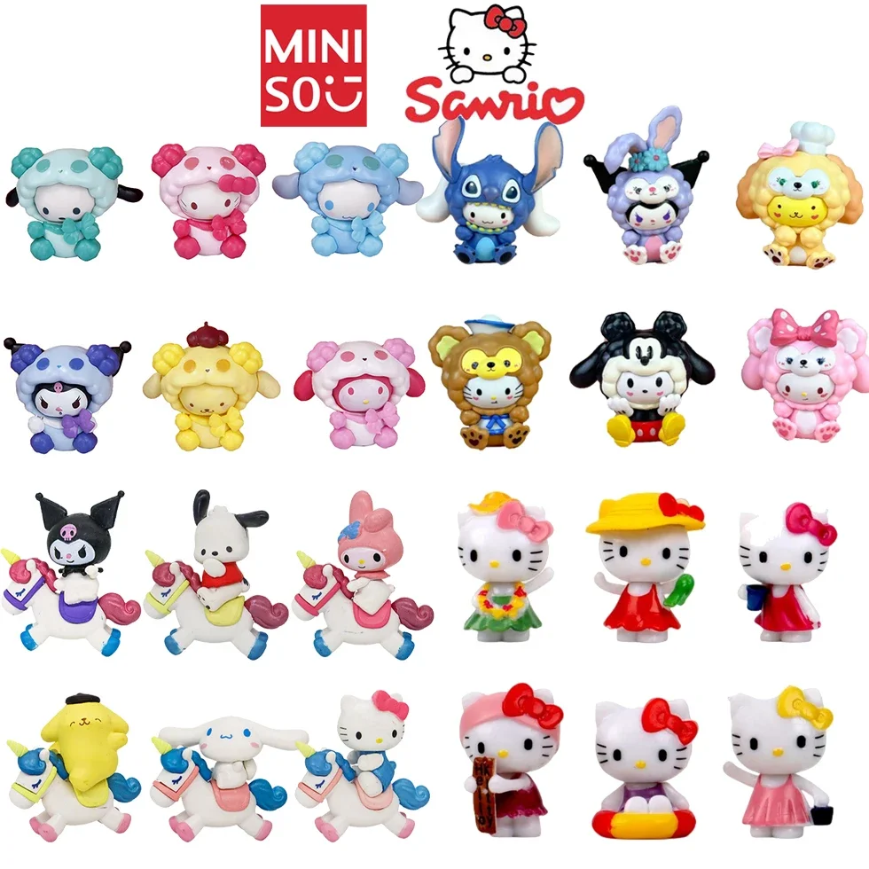 42 Stijlen Sanrio Anime Actiefiguur Kuromi Melodie Hello Kitty Cinnamoroll Poppenfiguren Diy Cake Versieren Speelgoed Geschenken