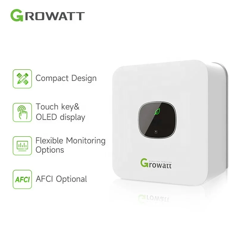 Солнечный инвертор Growatt On Grid 750W 1000W 1500W 2000W 2500W 3000W