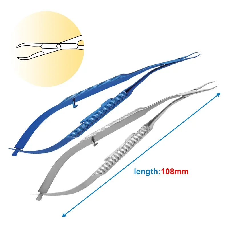 

Ophthalmic Lens Implantation Forceps with Lock Eye Tweezers Clamp Eye Surgical Tool Ophthalmic Instrument Stainless/Titanium