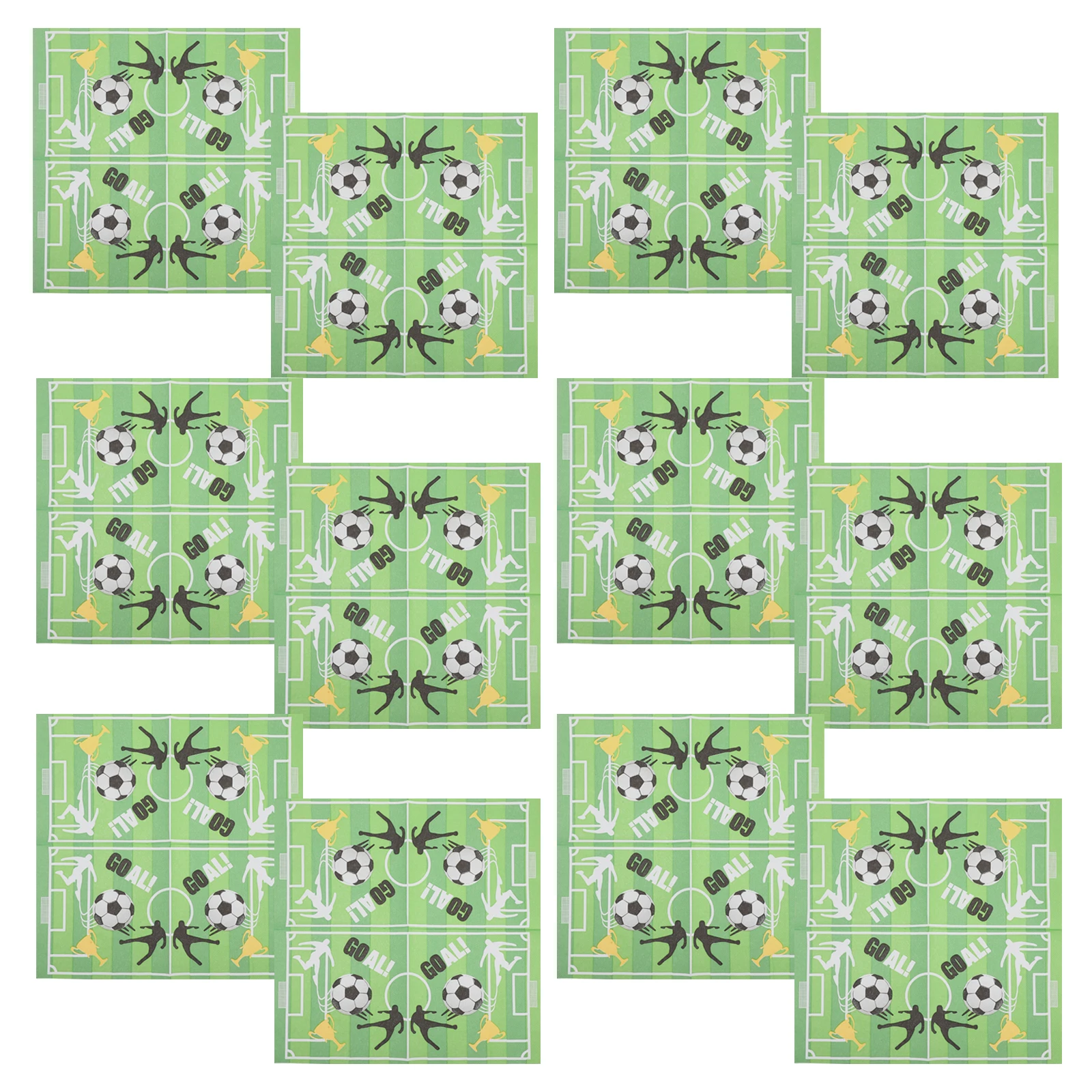 

20pcs Printed Napkins Disposable Football Themed Party Favors Paper Soccer Party Supplies High Absorbency Thick Material