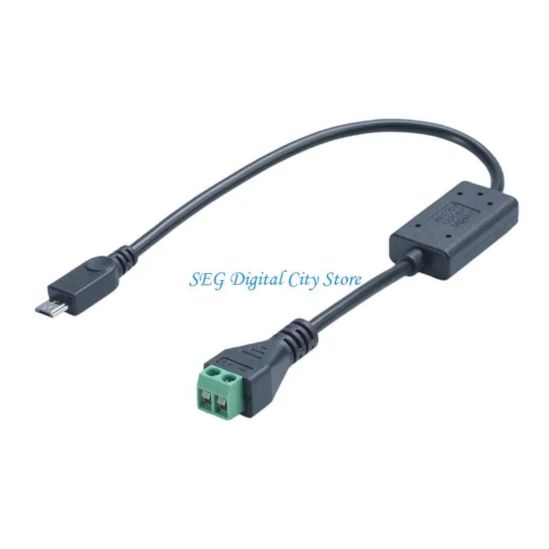 U75B 30cm USB 5Pin Charging Cable With DC5V 24V Input For Laptop Fan LED Light Power