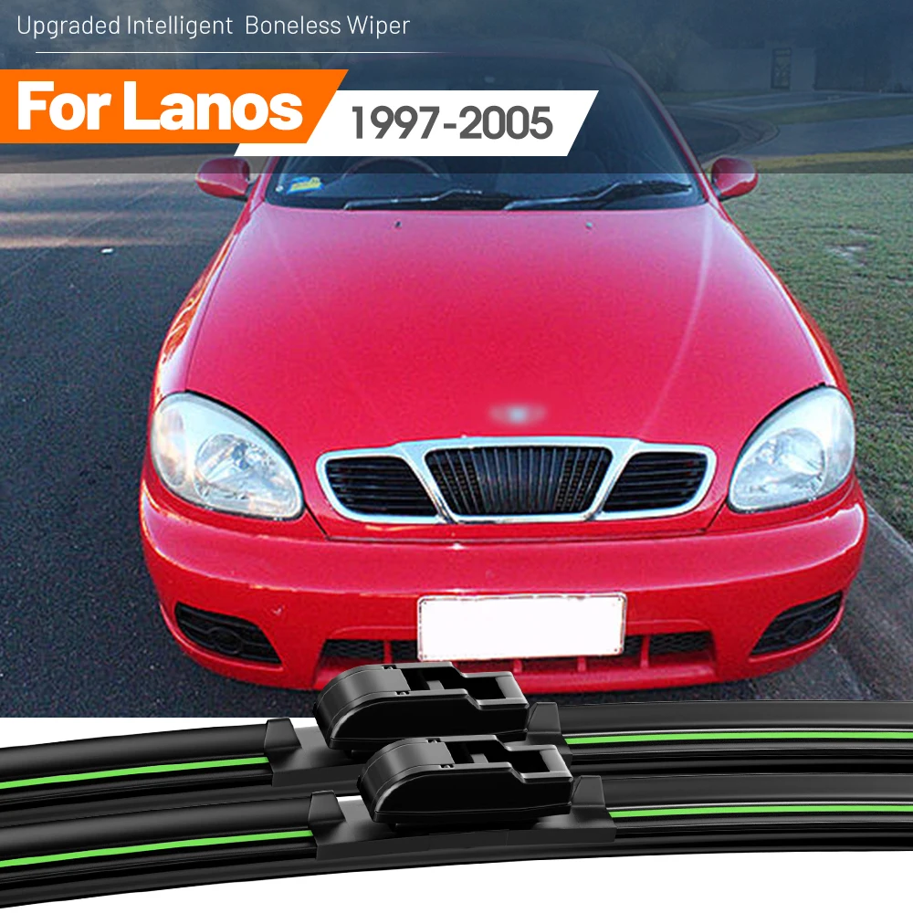 

2pcs For Daewoo Lanos 1997-2005 Front Windshield Wiper Blades 1998 1999 2000 2001 2002 2003 2004 Windscreen Window Accessories