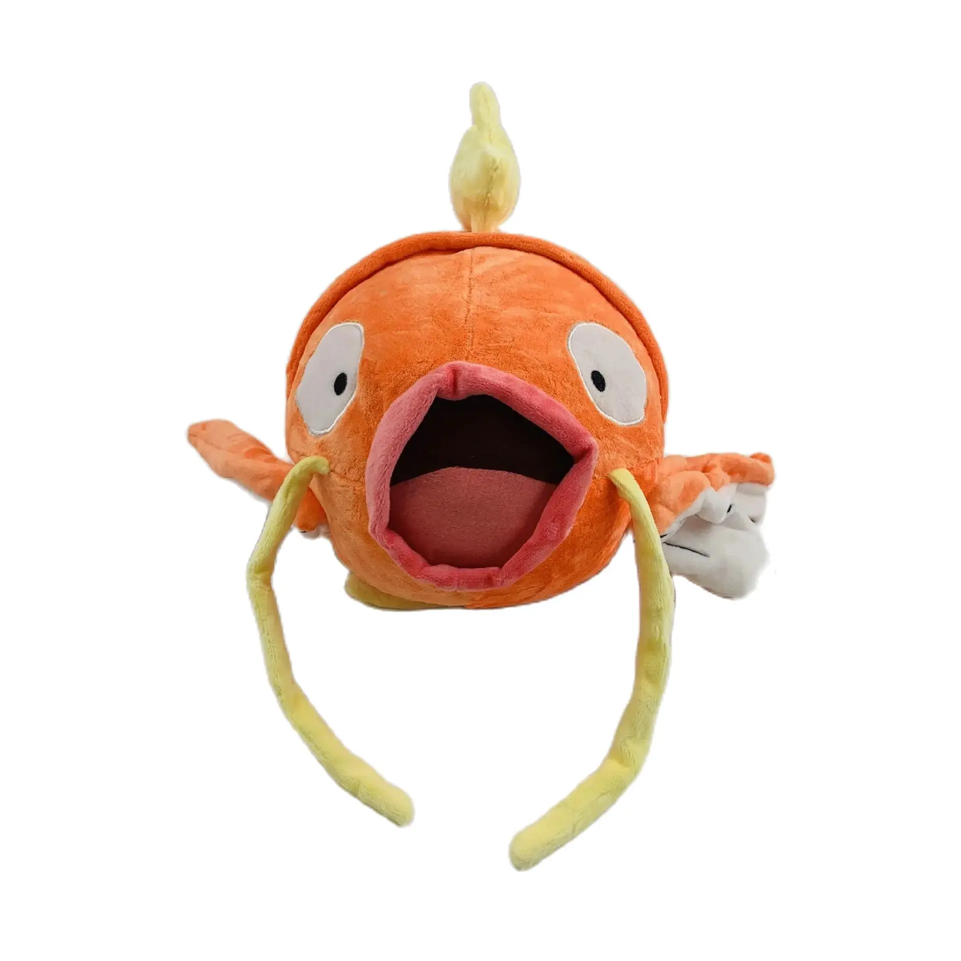 POKEMON 30cm Large Orange Carp King Big Mouth Fish Violent Carp Dragon Juvenile Plush Toy Children's Plush Toy Festival Gift Col