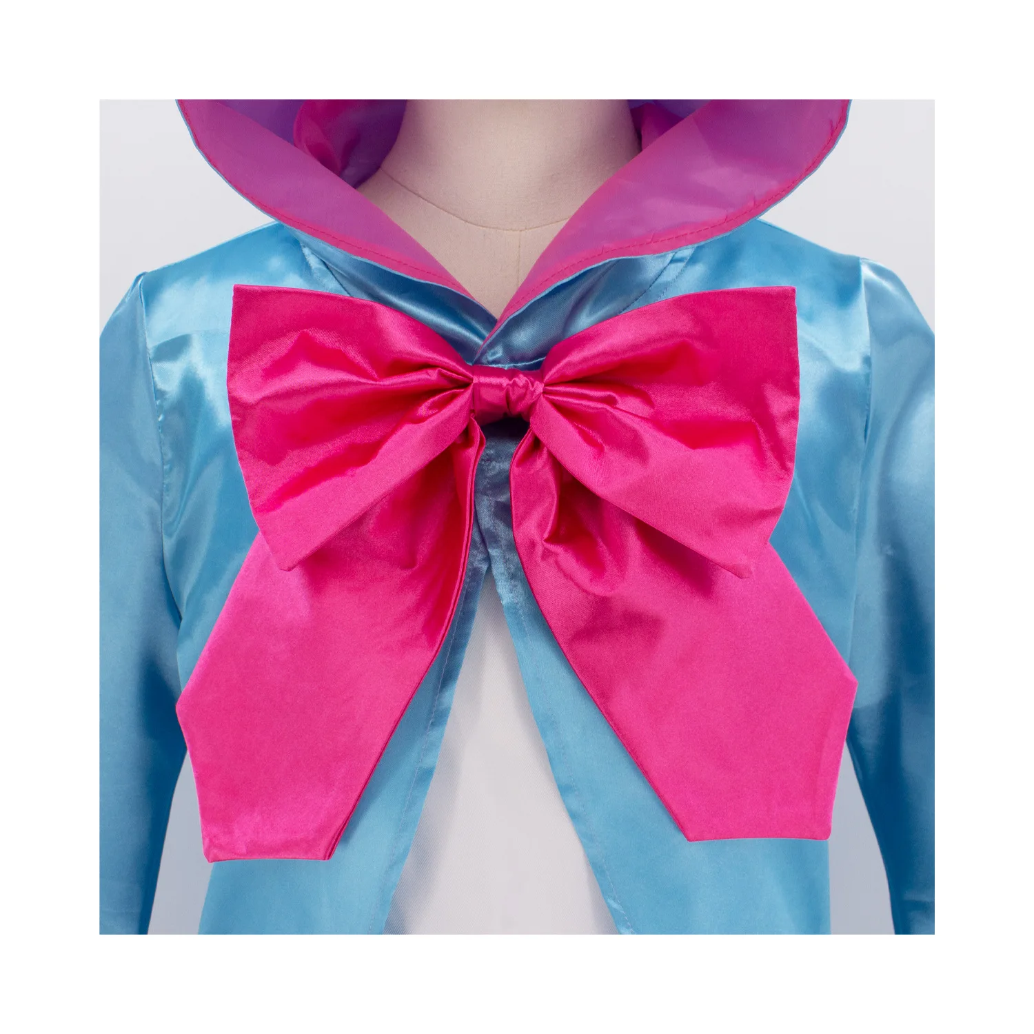 Damenbekleidung Qiyuan Fairy Godmother Robe Luxuriöses Kapuzenkleid mit Umhang Halloween Cosplay Karnevalsparty Musterkostüm – Detail 11