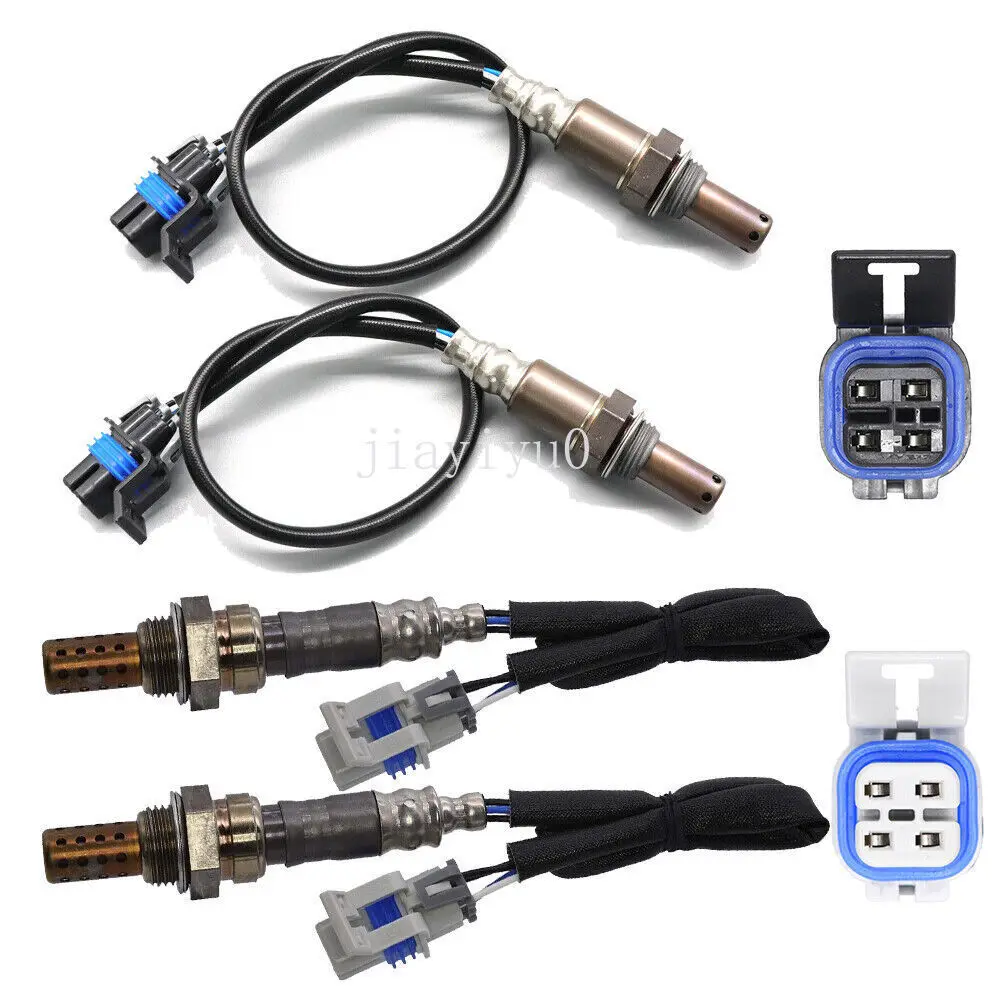 

For 2007 for Chevrolet for Silverado 1500 4.8L V8 4pcs Oxygen O2 Sensor 1&2 Upper&Undder