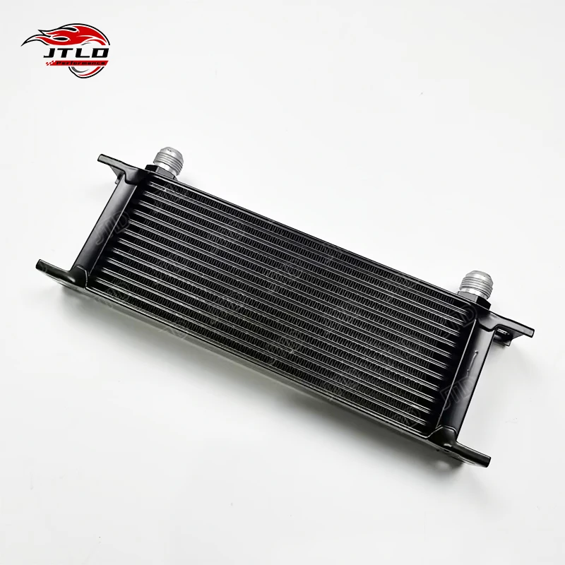 248MM Silver Aluminum 13 Row AN10 Oil Cooler Universal Fit For Engine/Transmission 10-AN Fittings Upgrade New Condition