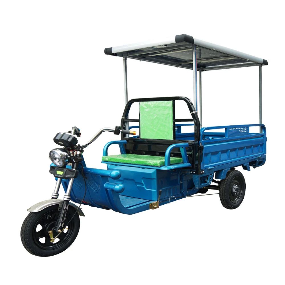 3PLUSCOCO Chinese Cheap Hot Sales Electric Tricycle 3 Wheel Electric Tricycle Solar Panel 500W EEC COC