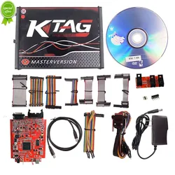 Online EU Read Ktag V7.020 4 LED ECU Chip Tuning Programmer K-tag 7.020 SW V2.25 Auto Repair Tool for Car Truck Free Ship