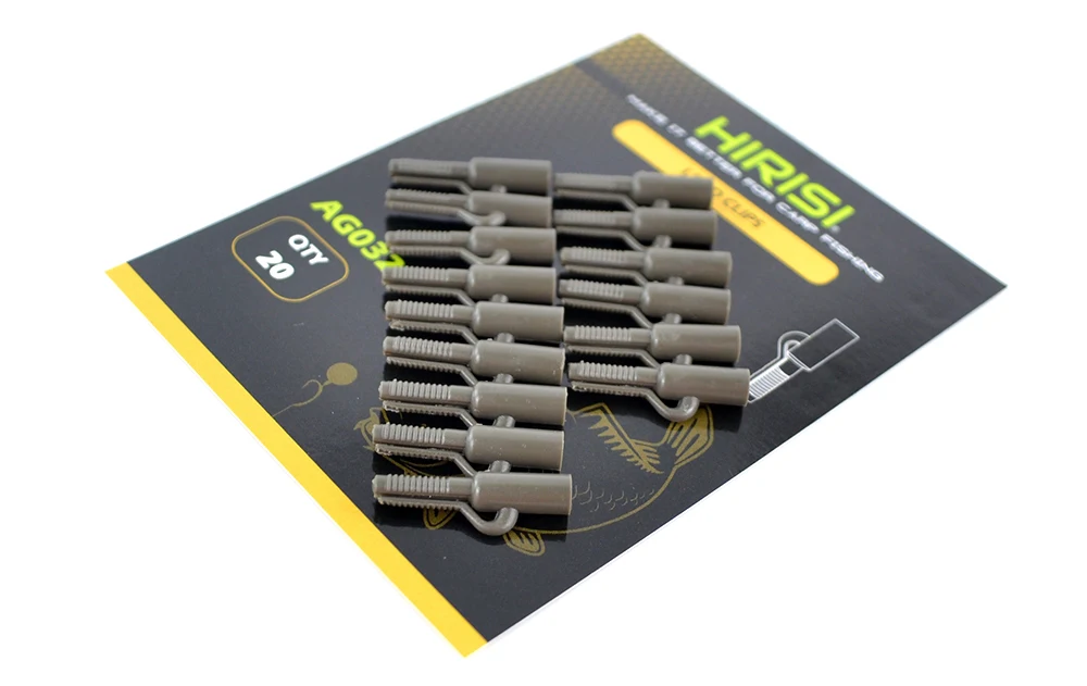 20pcs Carp Fishing Safety Lead Clips Quick Change Snap Clips for Carp Fishing Rigs AG032