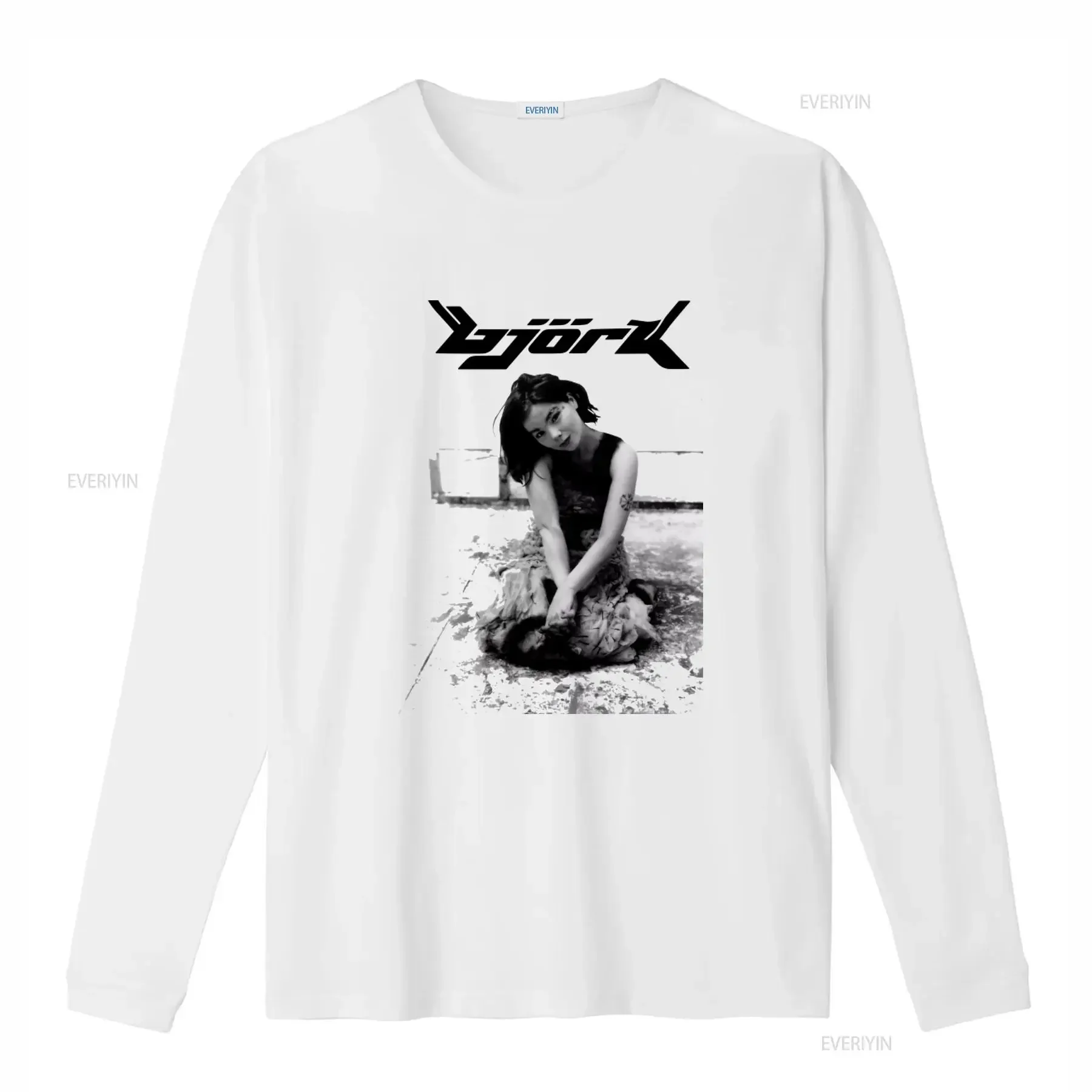 90s Vintage BJORK Music Album Tour Merch 100 Cotton Gothic T Shirt 101416 vintage Washed Breathable designer clothes streetwear