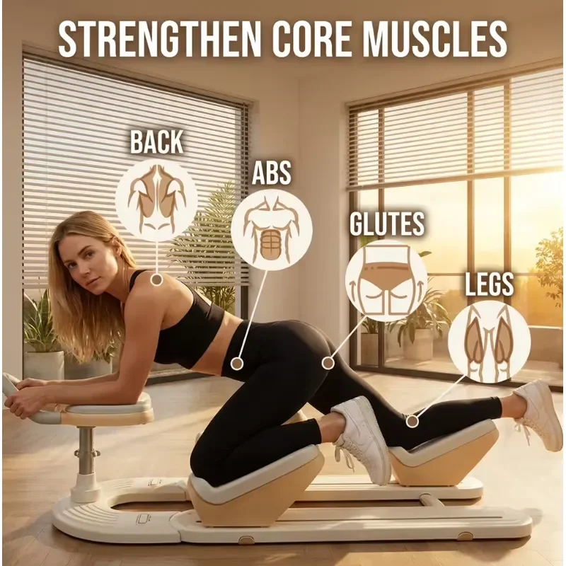 Core Abdominal Training Machine Professional Flat Support Training Equipment Home Gym Multifunctional Foldable Durable ABS