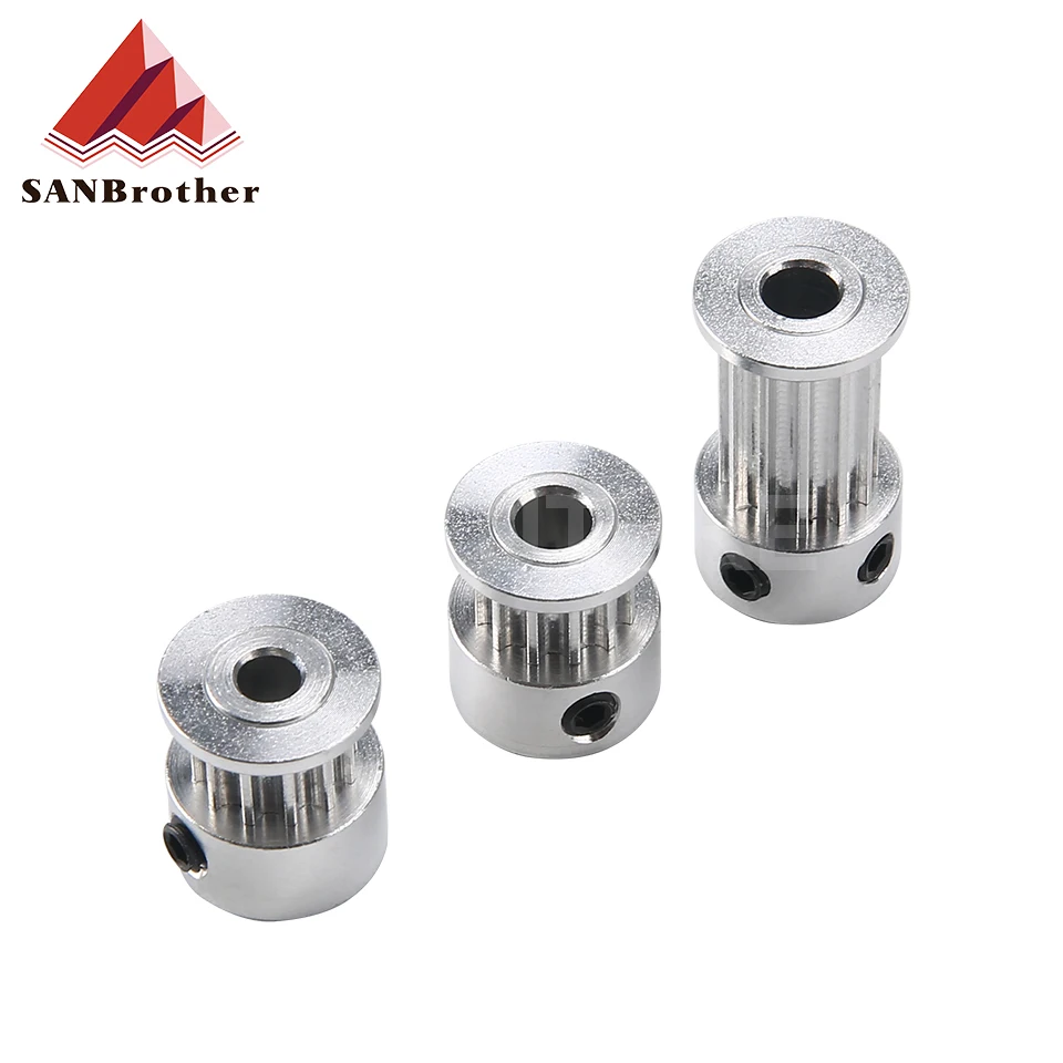 12T M3 Timing Pulley 3M 12 Teeth Bore 4/5/6/6.35mm Synchronous Wheels Gear Part For Width 6/10/15mm Belt 3D Printer Parts