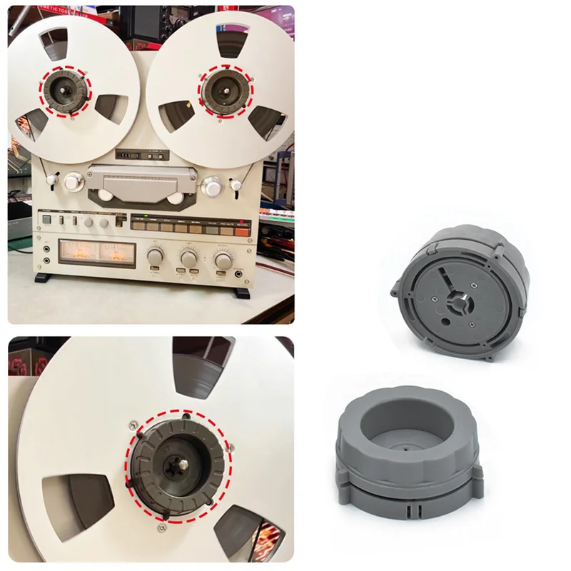 XB-مجموعة قاعدة بلاستيكية (زوج واحد) لمحول محور Tascam NAB للبكرة إلى أدوات فتاحة مسجل الشريط بكرة