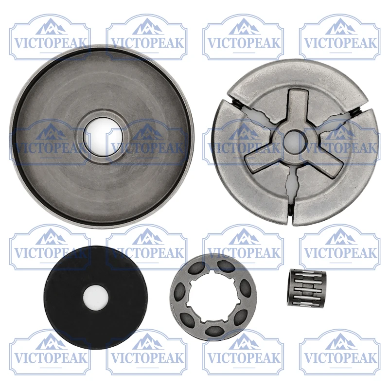 Kettensägenteile 5800 Kupplung und 3/8-7 Kettenrad-Kit für Großzahnkette 3/8" 0,058" – Detail 6