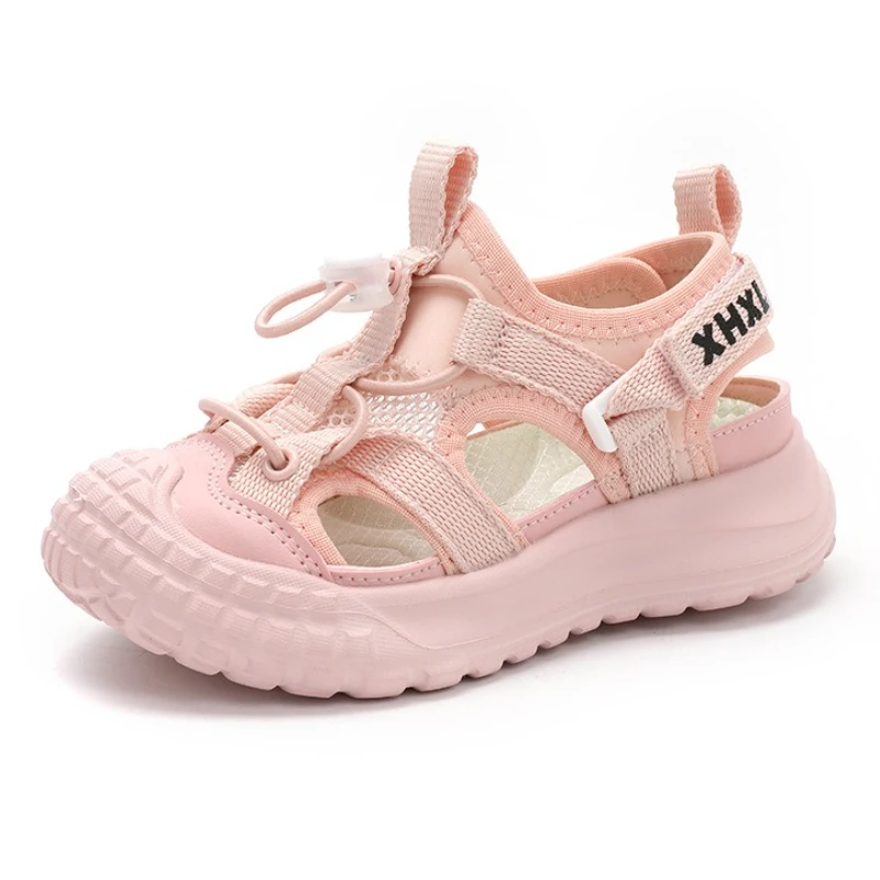 

Детские кроссовки, новинка лета 2024, дышащая детская повседневная спортивная обувь с сеткой, нескользящая пляжная обувь с мягкой подошвой для мальчиков и девочек