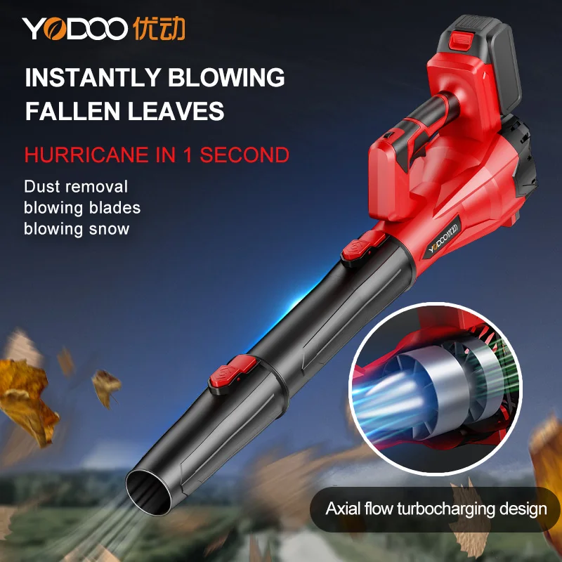 21v  Battery Powered Leaf Blower Cordless Leaf Blower Handheld Electric Leaf Blowers for Lawn Care Patio Yard