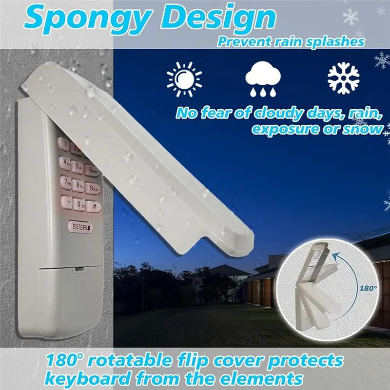 Universal Garage Door Keypad, Wireless Keyless Entry for LiftMaster Chamberlain Genie Openers